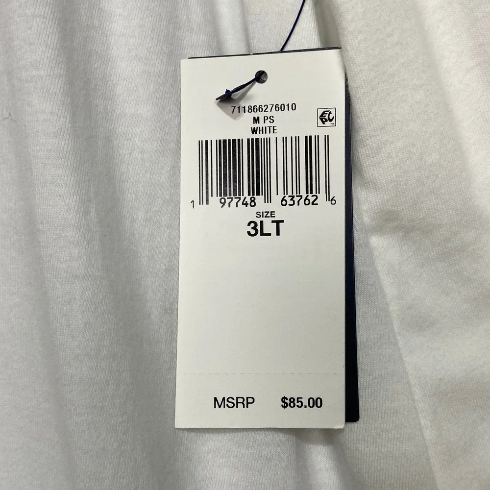 Polo Ralph Lauren Men's‎ 3LT White Long Sleeve T-Shirt Classic Fit Big Logo NWT